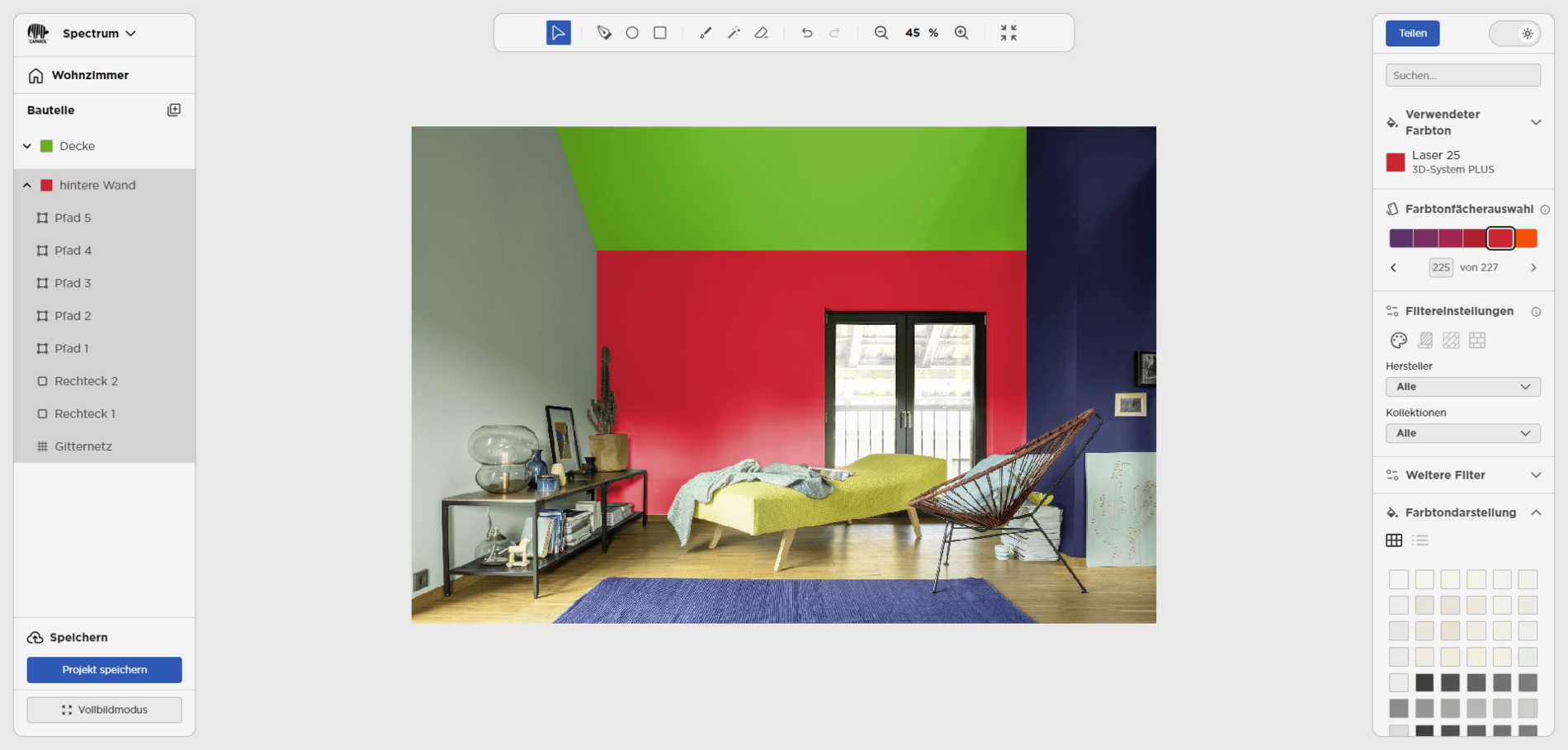 Screen Beispiel: Professionelle Bildbearbeitung