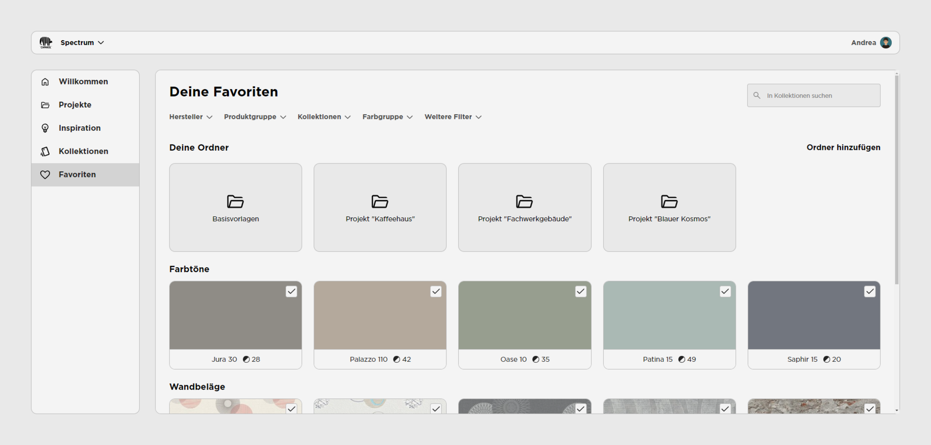 Screen Beispiel: Komfortable Nutzung